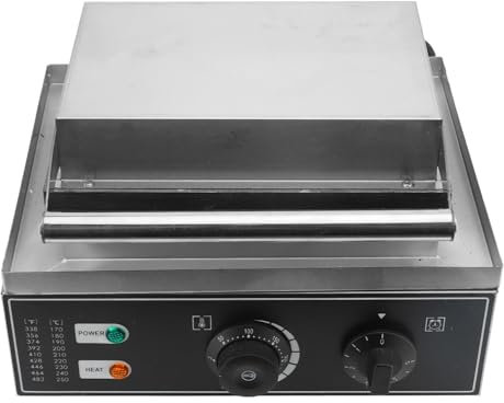 Kommerzieller Donut-Maker, LED-Anzeigeleuchte für Donut-Maschine aus Edelstahl und Aluminium für Dessertladen (EU-Stecker 220 V)