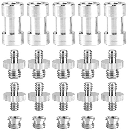 Mtlavishness Blitzschuh-Adapterhalterung, 4 Konverterschrauben, 15,0 x 10,0 x 1,0, 20 Stück, 4 Zoll, 3 Zoll männlich, weiblich, Konverter-Gewinde-Adapterschrauben, Zubehör,