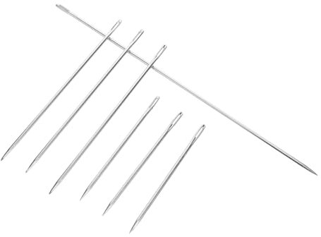 OSALADI 7 Piezas Aguja De Coser Mano De Ojo Grande Agujas Para Suéter Herramienta Para Enhebrar y Costura Mano Para Proyectos De Acolchado y Tejido