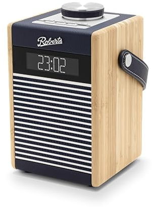 Rambler Midi - Radio Despertador Retro portátil Dab+/FM/Bluetooth, Color Azul Marino