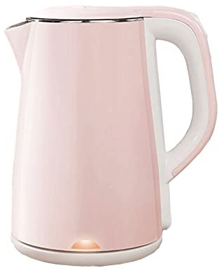 HNVBDOPAE Bouilloire Électrique En Acier Inoxydable Avec Fonction D'Ébullition Rapide Et Séchage À L'Eau, Poignée Tactile Froide, 1,8 L, 1,5 Kw, Rose/Rose