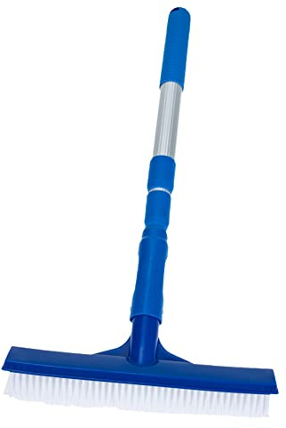 LIOOBO 1 Juego Cepillo Limpiador de Paredes de Piscina con Mango Varilla Telescópica de Metros para Limpieza Eficaz de Superficies de Piscina y Baño