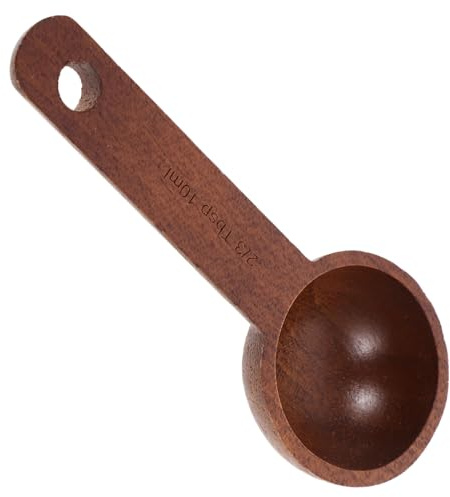 MUCKLILY Cucharas Medidoras De Madera Negra De Nogal De 10 Ml, Cuchara Dosificadora Para Café Molido, Herramienta De Medición Doméstica Multifuncional Para Cocina, Uso Café, Té y Condimentos,