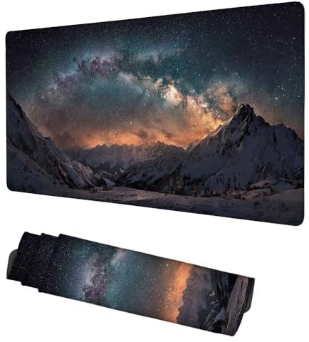 Alfombrilla Ratón montaña Mouse Pad 1200x600x3mm Alfombrilla Gaming Paisaje Desk Mat, Protector Escritorio, Accesorios Gaming, Mejora Precisión y Velocidad, para PC Gamer, Portátil, Oficina, f-372