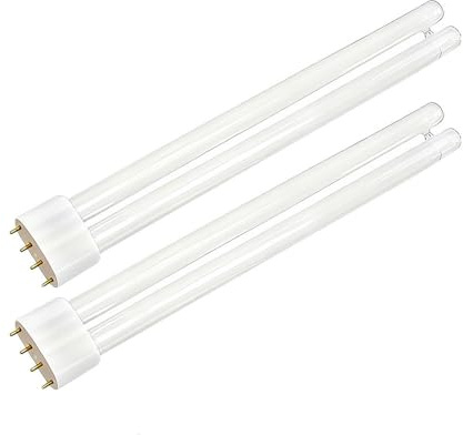 MouMouPurr 2 Pack 18W/830 2G11 4-Pin Fluorescent Light Bulbs, Natural White 4000K Low Energy Compact Fluorescent Lamp, 220V Compact Energy Saving Lamps