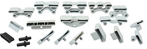 Återpåfyllningsdynor uppsättning med 10 lock för fastsättning av lister i ribbotten (108_40 x 30 x 8 mm (Duo))