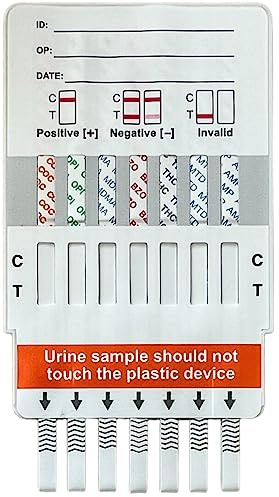 7 i 1 läkemedelstest – upptäcker användning av kokaine, heroin, hastighet, metadon, benzos, ecstase & cannabis i 1 test