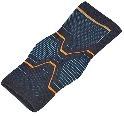 Keenso Knöchelbandage, Elastisch Sprunggelenk Knöchelschutz, Sprunggelenkbandage für Fußball Basketball Fitness(XL)