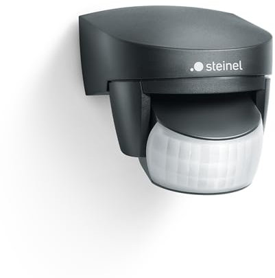 Steinel Bewegungsmelder is 2140 ECO Schwarz, max. 14 m Reichweite, für max. 250 W LED, IP54 Bewegungssensor für Außen und Innen