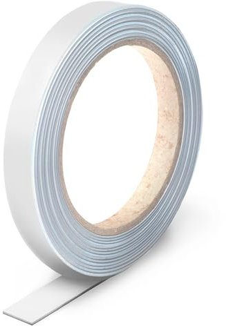 Chapa de acero autoadhesiva banda magnética de pared como base adhesiva para imanes I 12 mm de ancho 5 metros de largo I Banda magnética I fácil de cortar a medida I para imanes I mag242