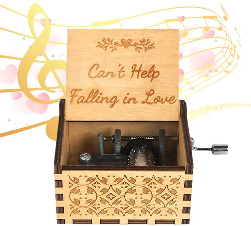 hadio Cant Help Falling in Love Music Box, You Are My Sunshine for Lovers Falling in Love, for Women, Best Valentine gifts for Him & Her