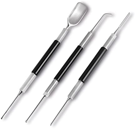 Latte Art Tools Set (3PCS), Coffee Art Pen Stainless Steel for Cappuccino & Espresso, Barista Latte Decorating Kit for Beginners, Home Cafe Coffee Accessories