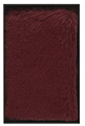 Moleskine - Notizbuch mit Kunstfell, Hardcover und Elastikverschluss, Größe Extra-Small, Farbe Ahornrot