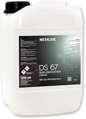 Metacril Pro, DS 67, Disincrostante del Calcare Super Concentrato - 5 LT | Uso Professionale, Ideale per la rimozione del calcare da impianti di idromassaggio e mini piscine