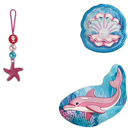 Step by Step Magic MAGS Sweet Dolphin Lou, 3-teilig, 2 Magnet-Applikationen und 1 Anhänger, als Ergänzung für den Schulranzen oder Vorschulrucksack