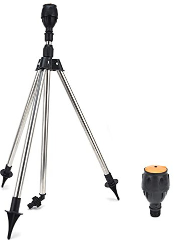 Aspersor Giratorio Automático, Aspersor De Riego con Trípode, Boquilla De Riego De 360 ??Grados para Herramienta De Riego Agrícola De Jardín