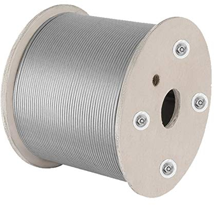 Edelstahlseil,Edelstahl Stahlseil 304 Edelstahl Seil hohe Bruchfestigkeit Drahtleine 0,5 mm / 0,8 mm / 1,0 mm / 1,2 mm / 1,5 mm / 2 mm / 3 mm / 4 mm / 5 mm / 0,3 mm / 0,4 mm / 0,6 mm ( Size : 4mmx10m
