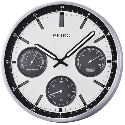Seiko Clocks Aluminium QXA823S