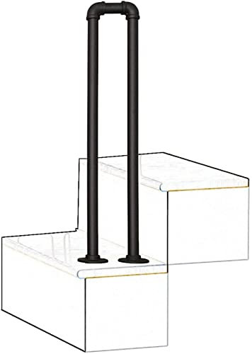 U-Type Grab Bar, Simple Handrail Picket, Iron Pipe Handle Stair Rail, Elderly Safety Non-Slip Support Bar Protective Fences (Size : 100cm(3.28ft)) (85cm(2.78ft))