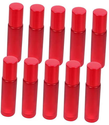 WOONEKY 10piezas Botellas Vacías Roll Aceites Esenciales Para Cosméticos y Sueros