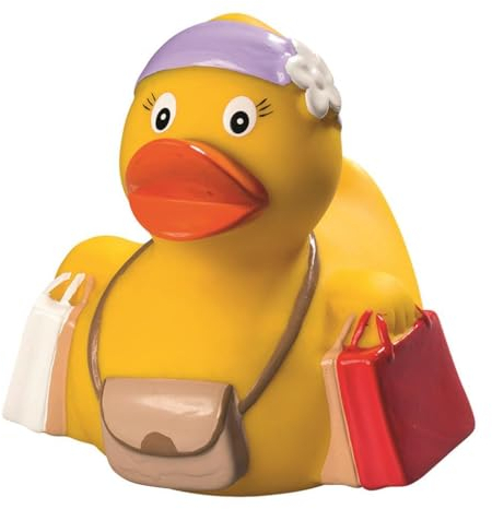 Shopping - Hobbyente - Quietscheente - Badeente - ca. 8 cm gross