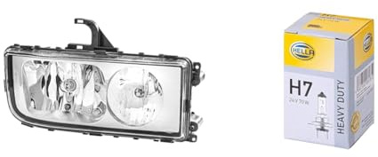 Halogen-Hauptscheinwerfer - für u.a. Mercedes-Benz Axor II - ECE - für Rechtsverkehr - rechts & Halogen-Glühlampe -