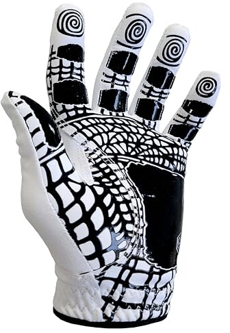 MONKEY GRIP Golf Glove Premium Synthetic Silicon Non silp Power Gip Slice Killer No Twist, Left Hand (Man-Large)