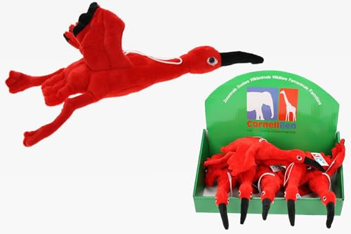 Cornelißen Eudocimus Ruber 1017080 Cuddly Toy Scarlet Sickle Red Ibis with Ribbon