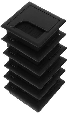 CIYODO 6pcs Desk Wire Hole Cover Threading Box Abs for Cable Management Desk Hole Grommet for Office and Home Table
