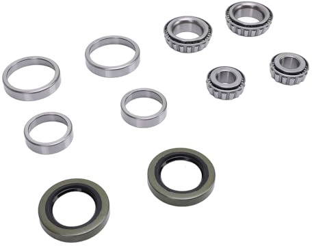 Premium 2 Set Kit per Cuscinetti della Ruota del Rimorchio per 1/4 Pollice 3/4 Pollici con LM11949 LM11910 Cuscinetti in Acciaio Ottimizzati