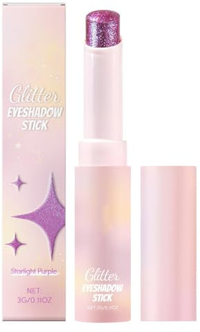 Hugsweet Schimmer Lidschattenstock, Eye Hellener Stick - Crystal Jelly Glaze Sticks Lidschatten,Langlebiges wasserdichtes Festival -Make -up für empfindliche Haut und trockene Haut