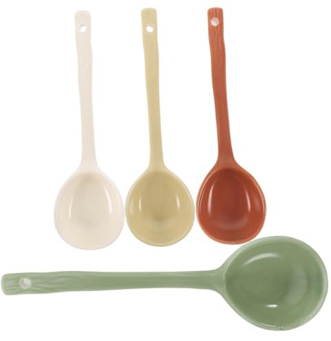 LIFKOME 4piezas Cuchara Sopera De Comida Multifunción Accesorio De Sopa Para Uso Diario Para Cenas Caseras o Comidas Sencillas