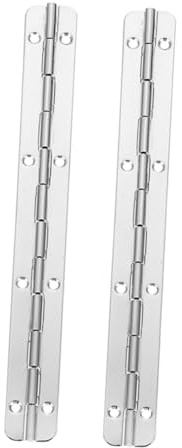 QUMIIRITY 2 pièces Charnières Piano Longues Degrés pour Coffre Bois et Meubles Charnières Pliantes Silencieuses et Pratiques