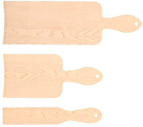 TOPPERFUN 3piezas Tablero De Teñido Del Cabello Para Mechas y Tintes Capilares Madera Natural Grande Mediano y Pequeño Para Salón De Belleza y Uso Doméstico