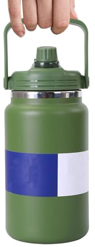 Bouteilles d'Eau en Acier Inoxydable,Mug Sous Vide 4 Litres - Bouteille en Acier Inoxydable,pour les Boissons Chaudes et Froides, le Café, la Gym, la Randonnée, l'École et le