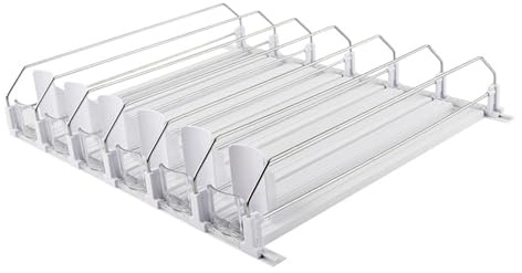 PIXZCSA Dispensador de latas de cerveza autopropulsado para refrigerador, estante de reposición y almacenamiento en supermercados. Facilita y optimiza la reposición. Estante de