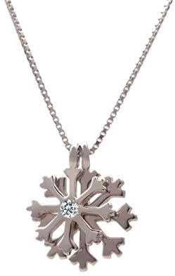 Snowflake 18K guldpläterad 925 silverhalsband