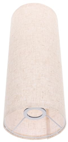 Vaguelly Pantalla para Lámpara de Pie Cilíndrica de Tela Khaki, Cubierta Práctica y Moderna para Lámparas de Pie en Sala o Dormitorio