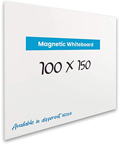 Vivol Whiteboard, magnetisch, rahmenlos | Magnettafel ohne Stifteablage | Filztafel Wand magnetisch | 8 Größen magnetisch abwischbar (100 x 150, weiß)