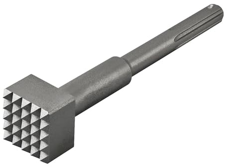 SPKLINE Abbruchbuchsen-Werkzeug Bit, SDS-Max Schaft Hammer Meißel für Beton, Mauerwerk und Naturstein, 16 Zähne, quadratischer Buchsenkopf, 3,8 cm quadratisch und 22,9 cm lang