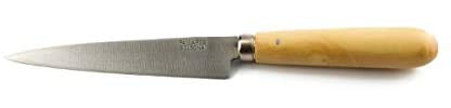 PALLARES SOLSONA Cuchillo Degollar Conejo con Hoja de Acero Carbono y Mango Redondo de Boj - 10 cm