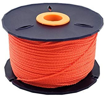 Cuerda De Yute 100m trenzado Nylon Line Builders Line Tiza Cuerda Abrasión Poder Moho Resistente, Masonería DIY Decoración para el hogar Crafting Gardening Cordel Yute (Color : Orange)