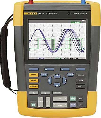 Fluke 190-104-III-S Hand-Oszilloskop 100MHz 4-Kanal 1.25 GSa/s 30 kpts 8 Bit 1 Set