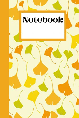 Golden Ginko Notebook: 6x9 Personal Notebook