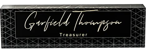 Placa de nombre de escritorio personalizada, placa de escritorio, placa de identificación personalizada de acrílico, decoración de oficina, oficina, gerente regalo de maestro (triángulo negro)