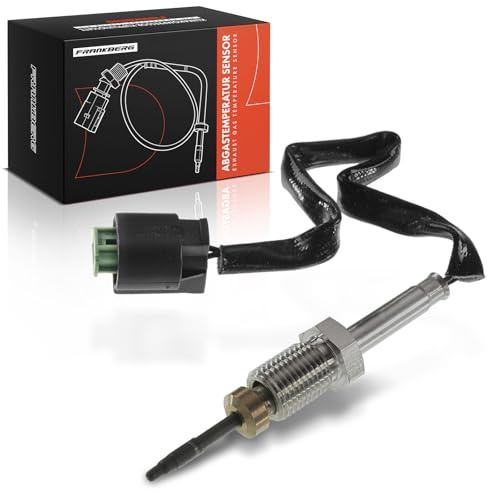 Frankberg Sensor de temperatura de gases de escape 13627795166 | Compatible con: X5 E53, Serie 7 E65 E66 E67, Serie 5 E60, Serie 3 Touring E91, Serie 3 E90, Serie 5 Touring E61, Serie 1 E87