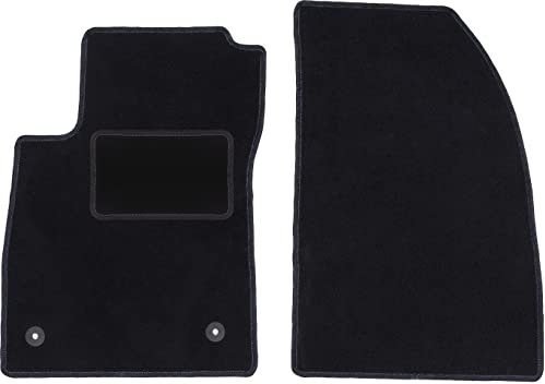 Wielganizator Automatte – Passend für Opel Mokka X Crossover 2016- – Velours – Autozubehör - Auto Fußmatten – Fußmatte Auto – 2-teilig - schwarz