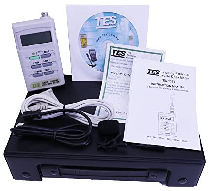 TES-1355 Registrazione Dose di Rumore Misuratore di Livello Sonoro Tester Campo di Misura 70-140dBA