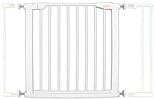 Guardino Türschutzgitter erweiterbar bis 109 cm - Treppenschutzgitter ohne Bohren, 96-102, 700010-3, Weiß