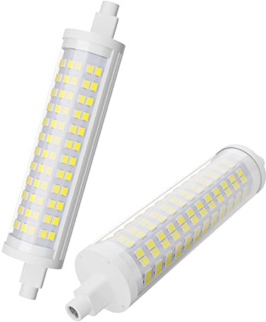 BVCL R7s LED lamp 118mm, Natürliches Weiß 4500K, Nicht dimmbare lineare Birne, 16W 1600lm AC220V, äquivalent zu 160W Halogenlampe, für Flutlicht, Sicherheitslicht (Color : Natural White, Size : 2pcs)
